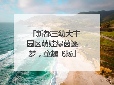 新都三幼大丰园区萌娃绿茵逐梦，童趣飞扬